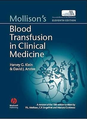 Mollisons Blood Transfusion in Clinical Medicine 12th Edition